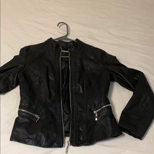 Faux Leather Jacket XS